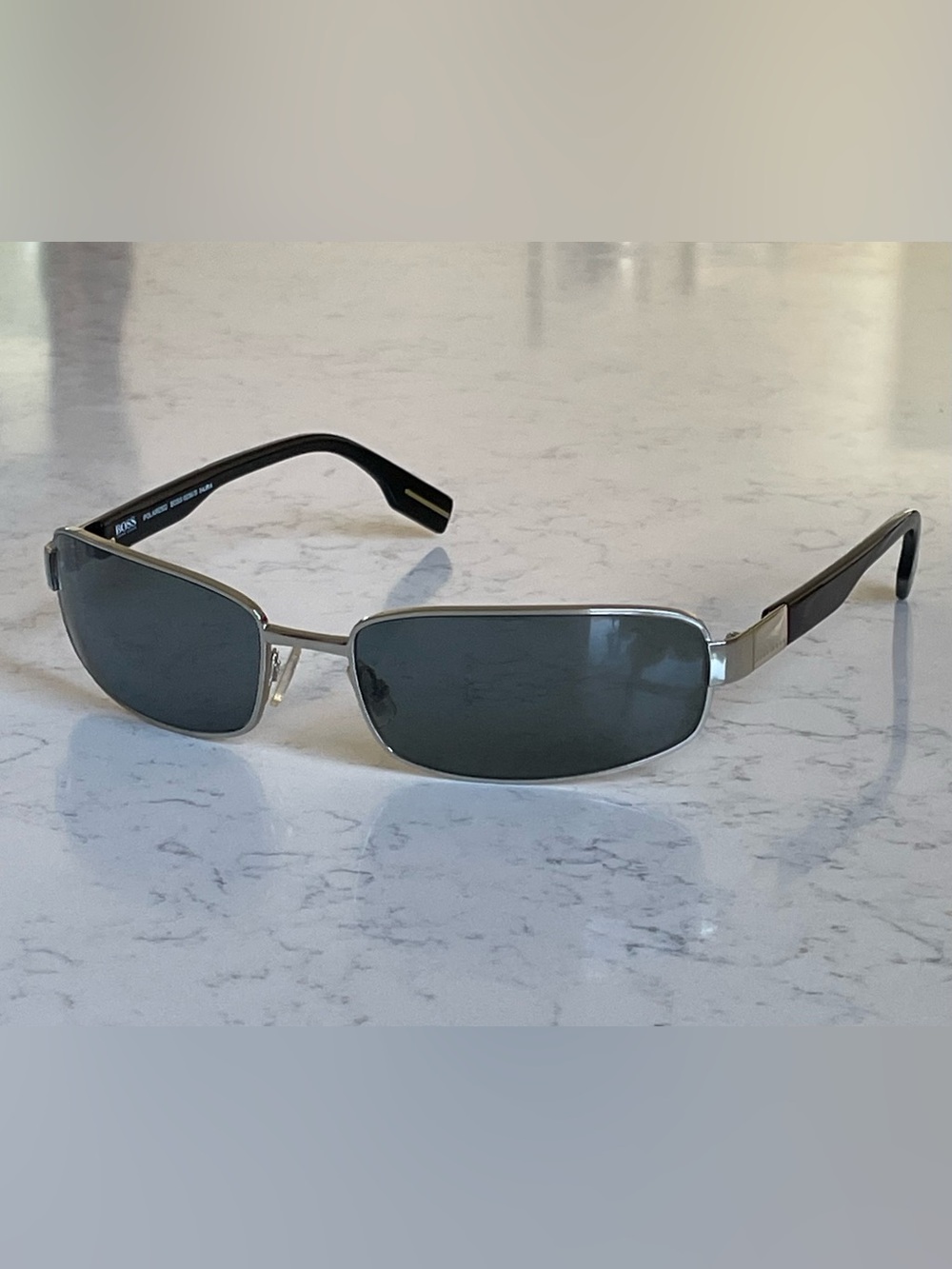 Hugo Boss Sunglasses Polarized Metal Square Frame 0238/S 84JRA 61mm